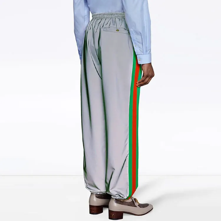 GUCCI Knitted Sweatpants Men Silver-2