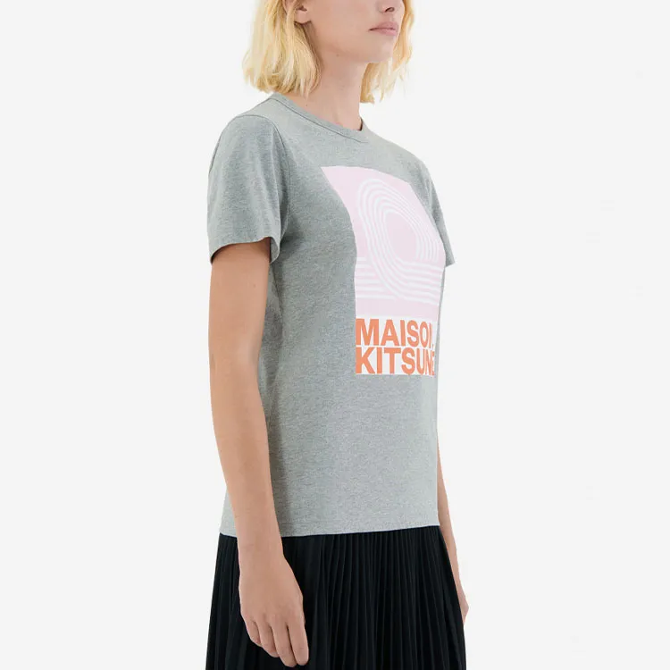 Maison Kitsune T Shirts Women's Gray-3