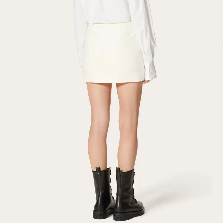 Valentino Casual Short Skirts Women's White-1