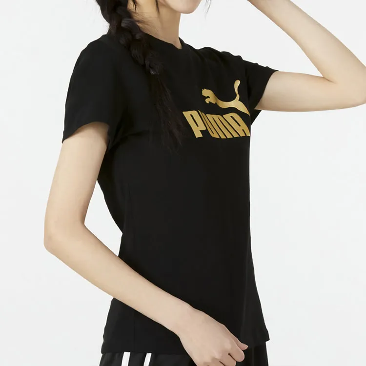 PUMA Set in Sleeve T Shirt Women's Black-3