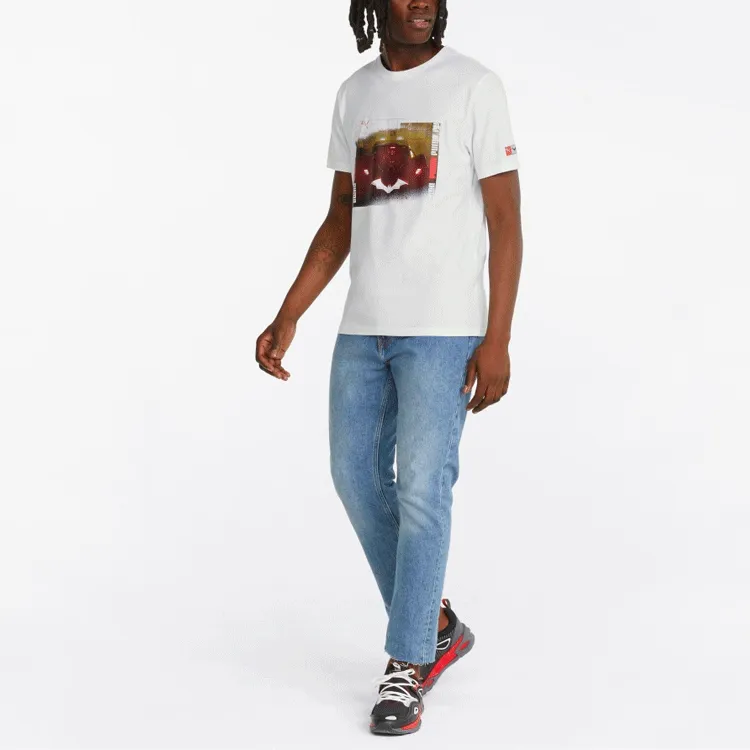 PUMA BATMAN T Shirts Men White-4