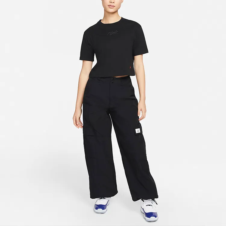 Jordan Crop Tops Women's Black-2