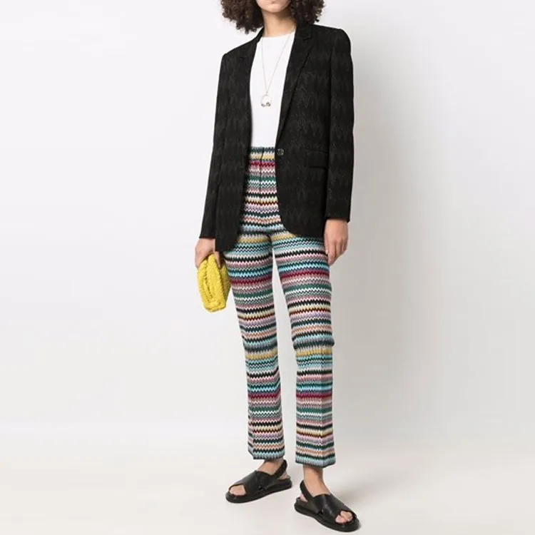 MISSONI Flared Pants Moderate Pants All Spring And Fall Women's Multicolor-1