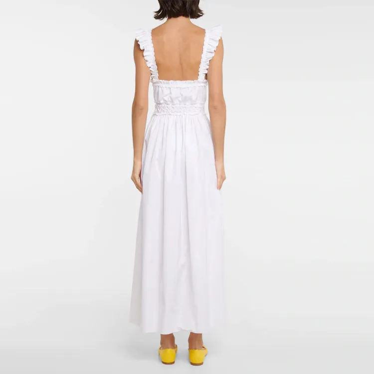 Chloe SS22 Sleeveless Dress Women's White-2