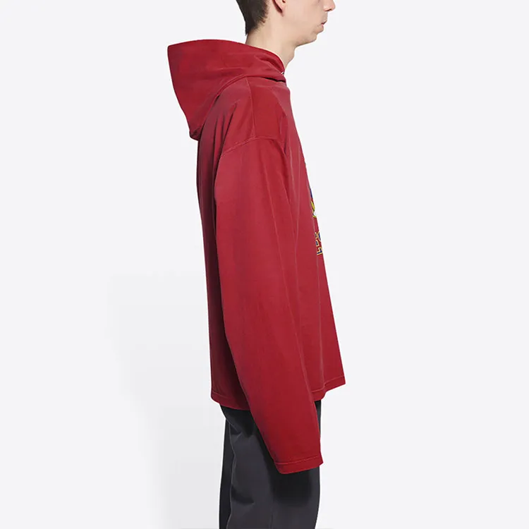 Balenciaga Sweatshirt Loose Fit Style Men's Red-4