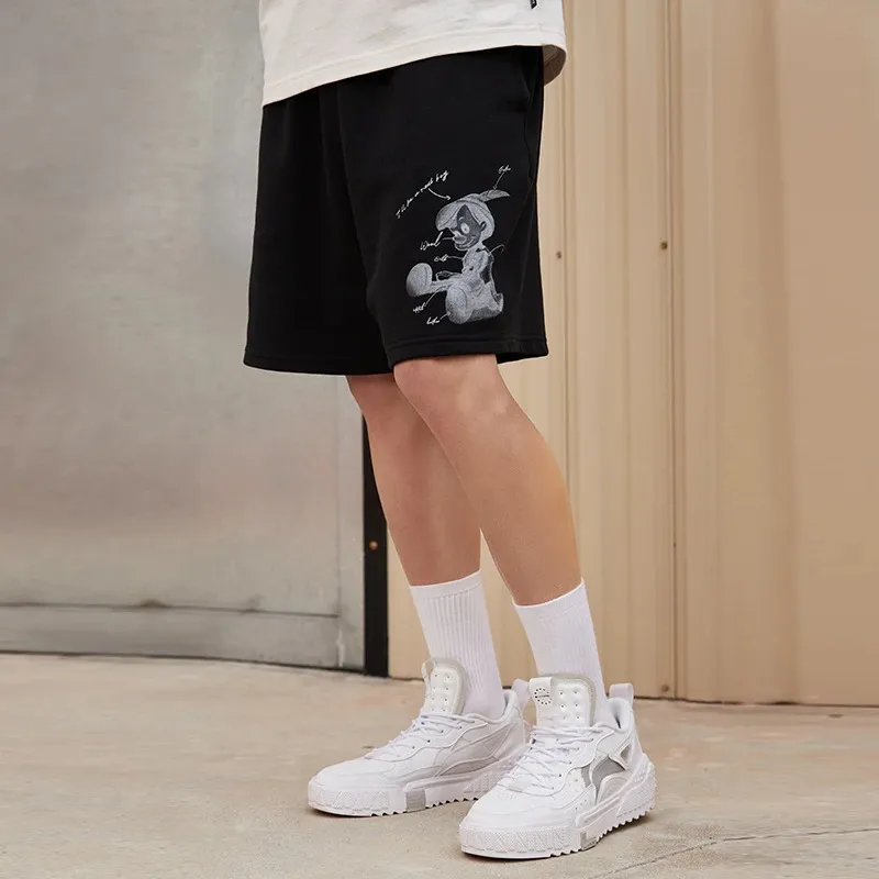 Disney X LINING Sports Life Collection Casual Shorts Men Black-2