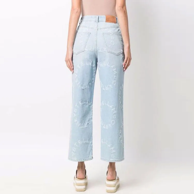 Stella McCartney Distressed High-Rise Jeans-2