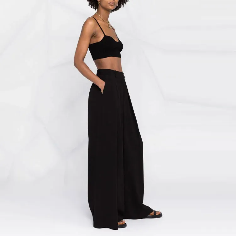 BALMAIN SS22 Knitted Sports Pants Women's Black-1