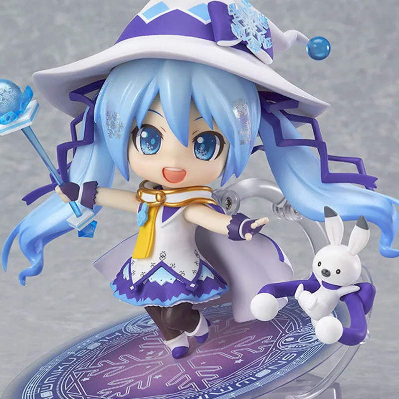 GSC Hatsune Miku No. 380 Snow Hatsune Miku Magical Snow Ver. Nendoroid Chibi Figures 10cm-3