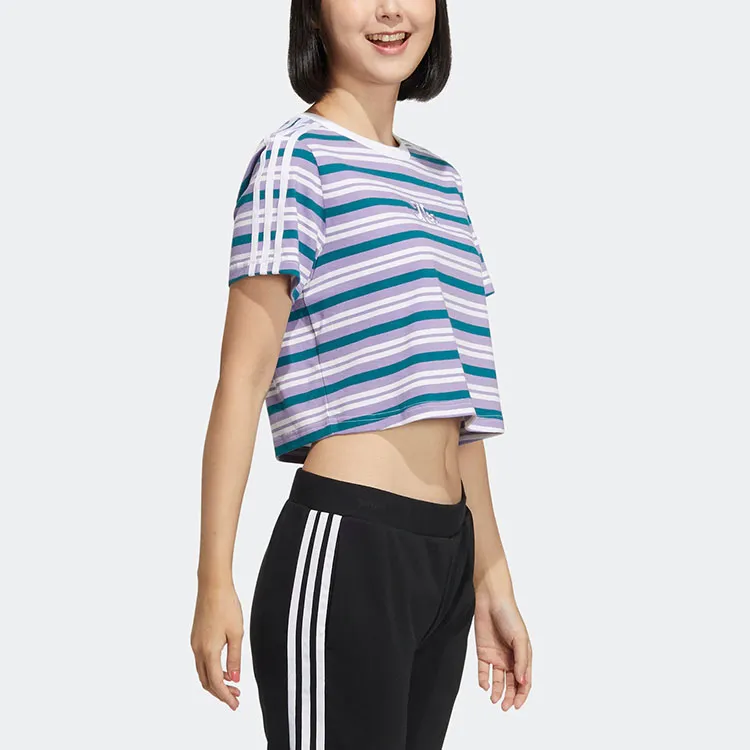 Adidas Neo T Shirt Women's Blue Purple-4
