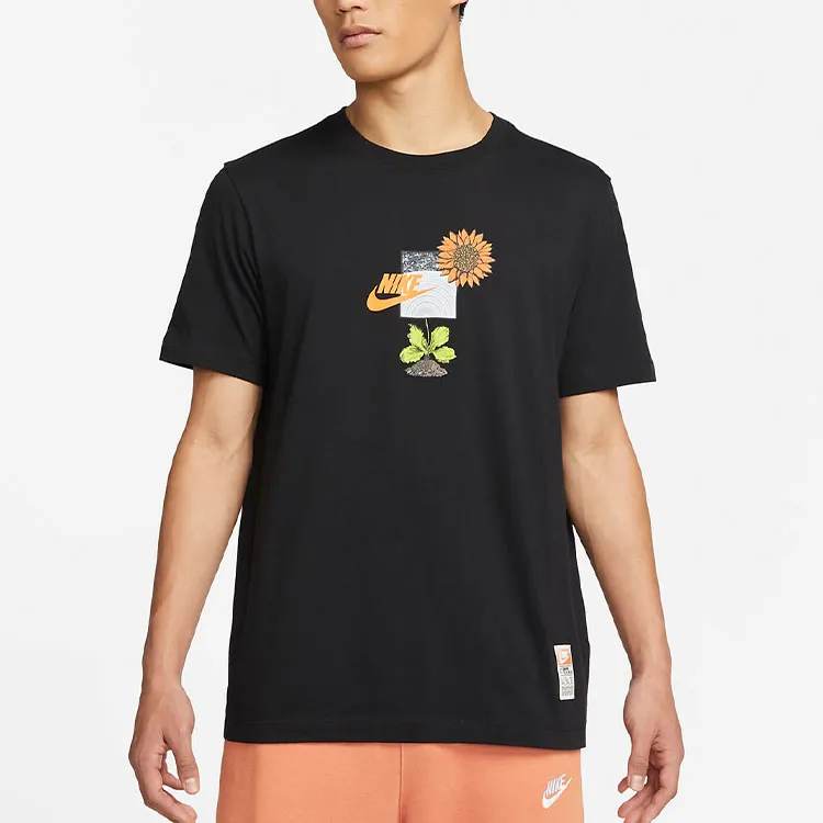 Nike T Shirts Men Black-3