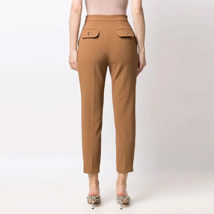 Elisabetta Franchi SS22 Pants Women's Brown-3