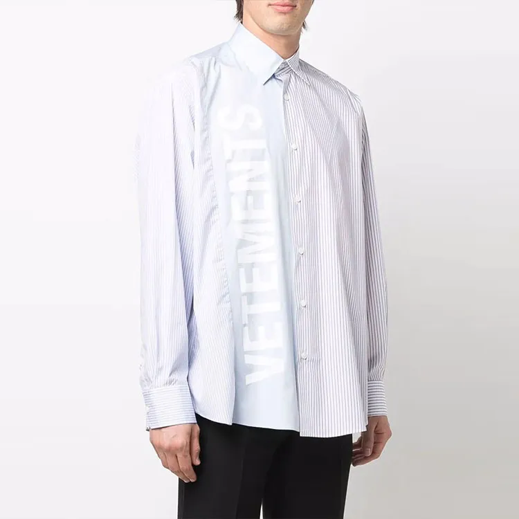 Vetements Shirts Unisex Blue-3