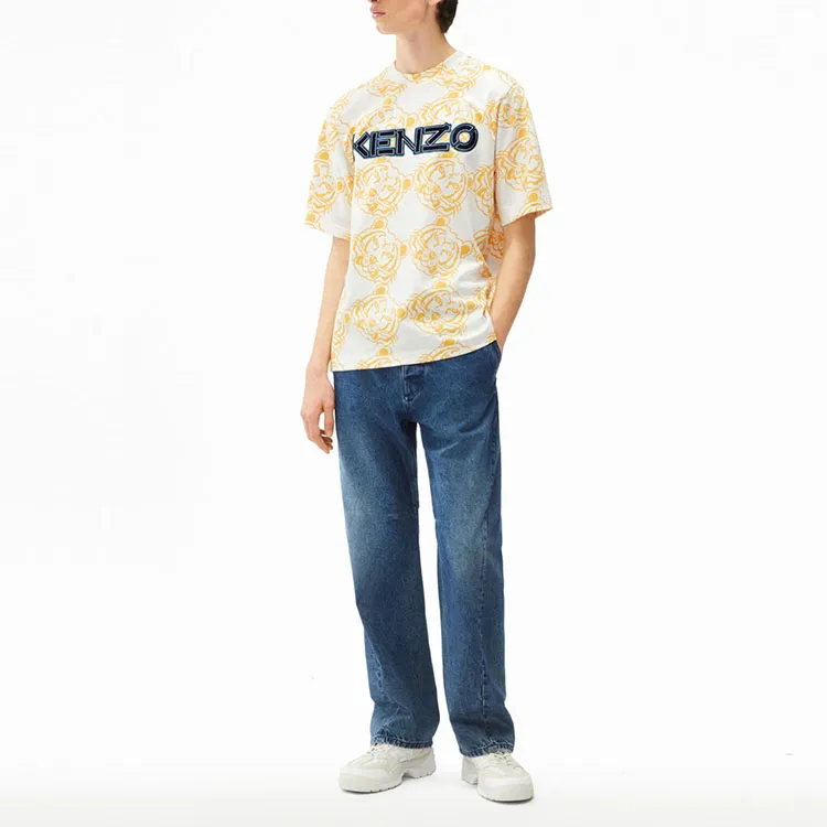 KENZO T-Shirts Men Yellow-2