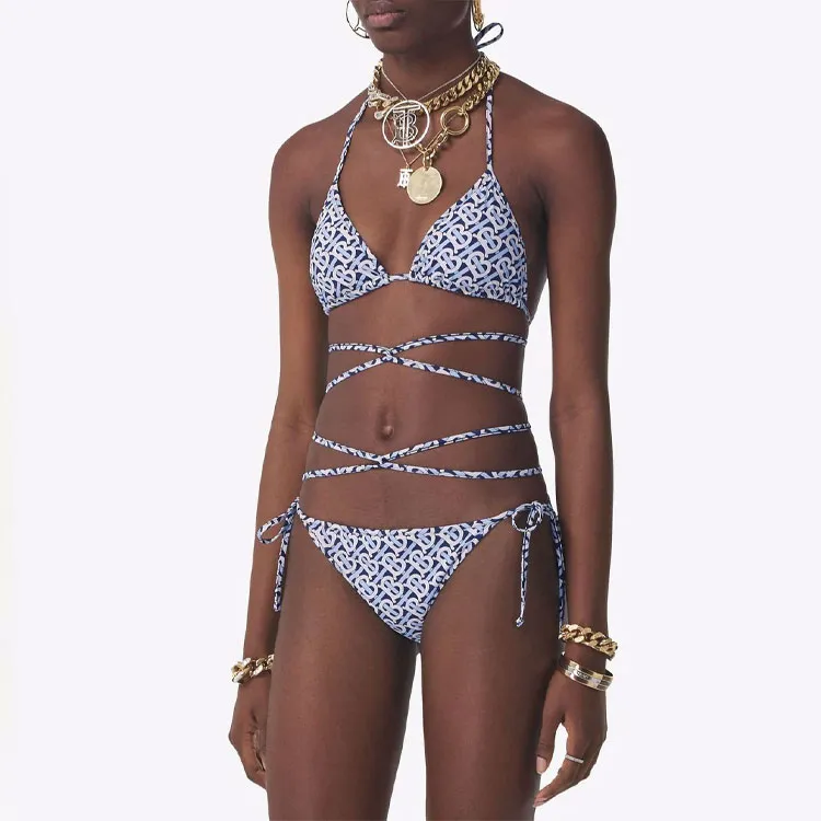 Burberry Women's Bikini Sapphire Blue-2