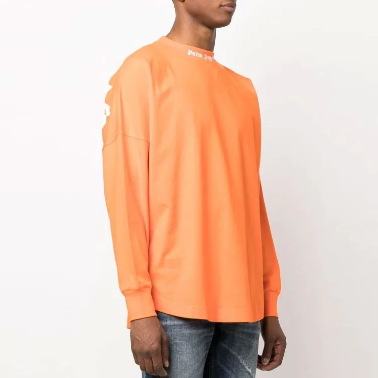 PALM ANGELS Classic Logo Over Long Sleeve T Shirt-2