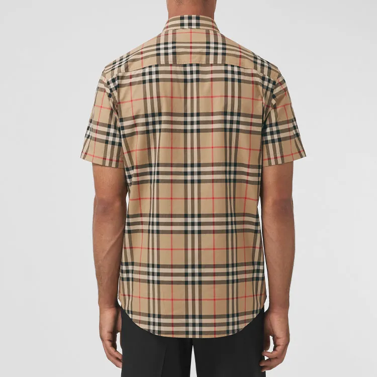 Burberry Checked Short Sleeved Shirt-4