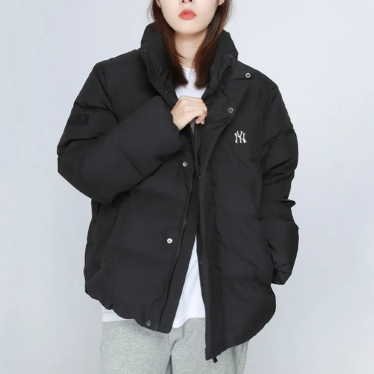 MLB Base Logo Down Jackets Unisex Black-3