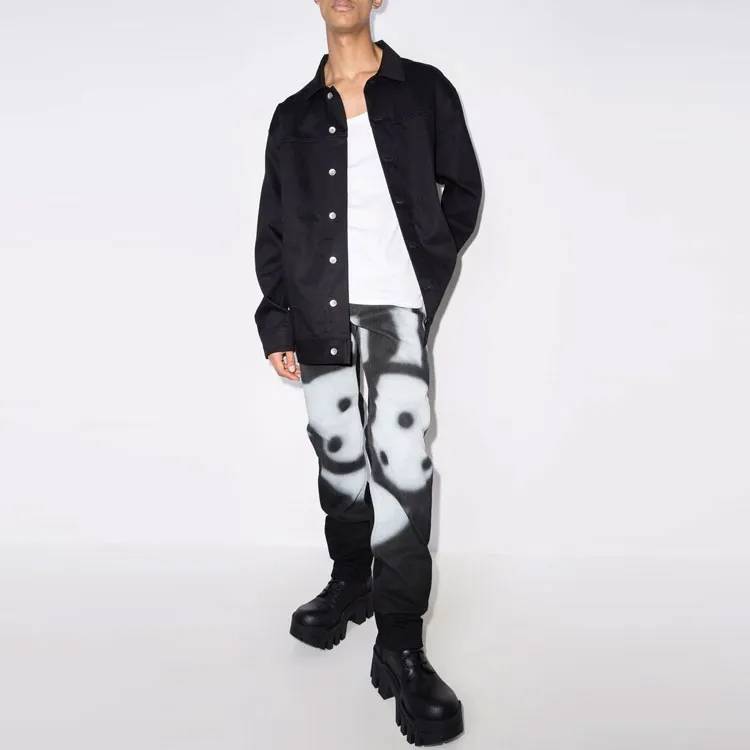 Givenchy X Chito Slim Fit Jeans In 4G Denim With Tag Effect Print-1