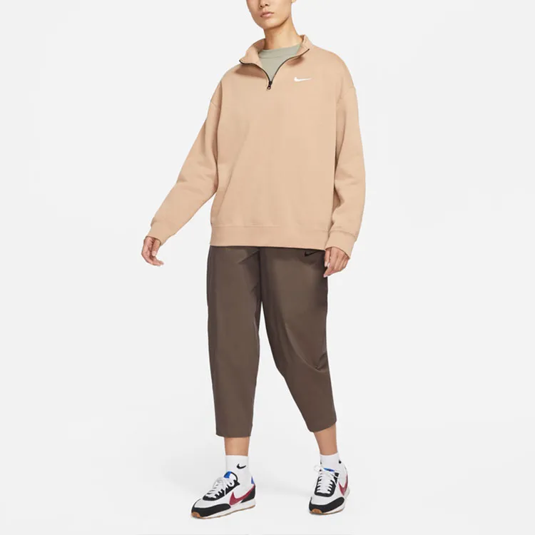 Nike American Vintage Sweatshirt Winter Women's Hemp Yellow-2