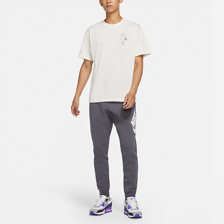 Nike T Shirts Men White-2