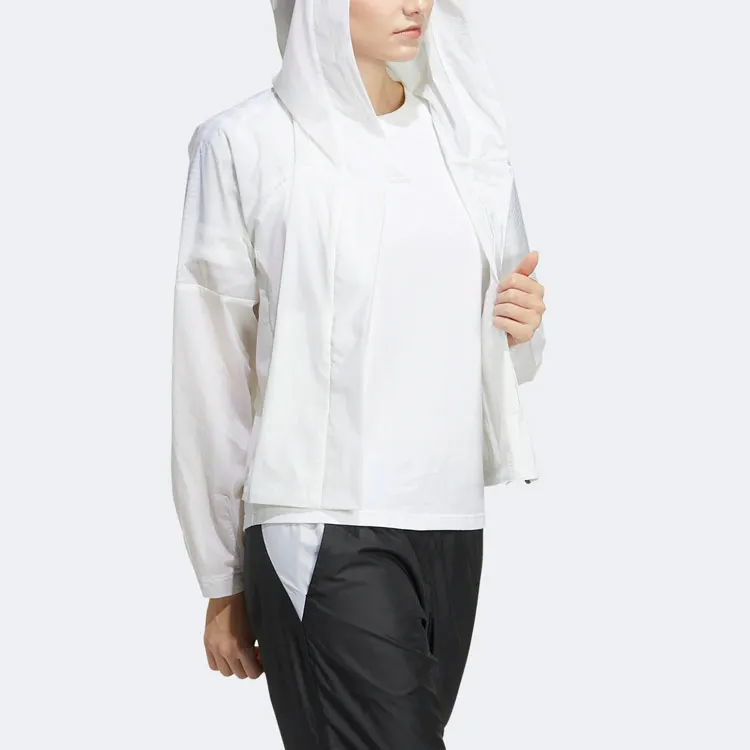 Adidas Cropped Coat Women's White-3