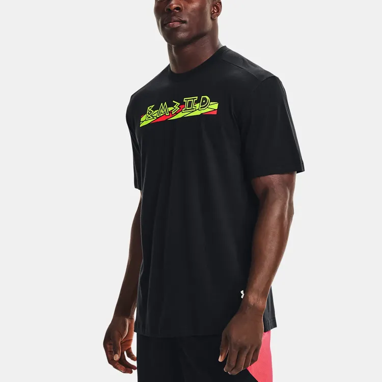 Under Armour Set in Sleeve T Shirt Men's Black-4