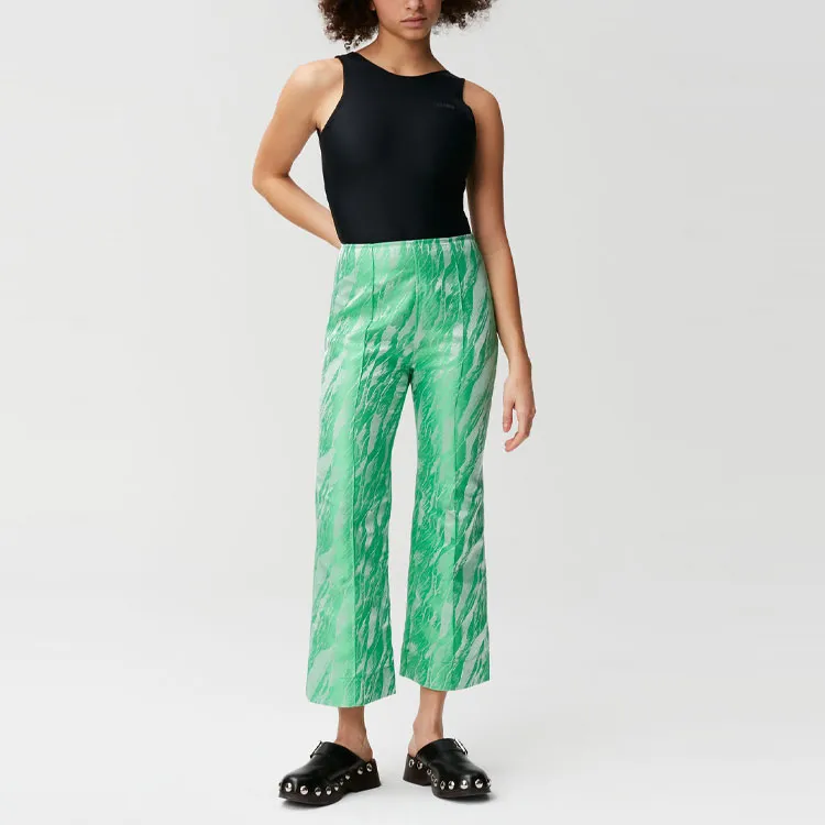 GANNI Casual Pants Women's Green-3