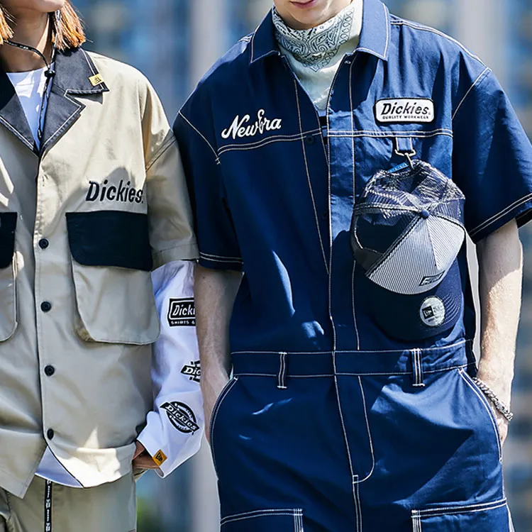 Dickies X New Era Shirts Unisex Navy Blue-2