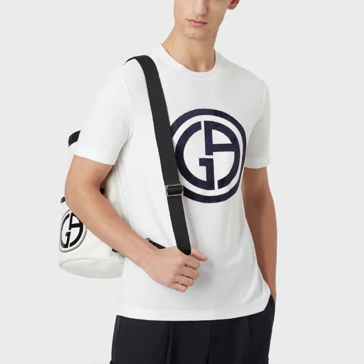 GIORGIO ARMANI T Shirts Men White-2