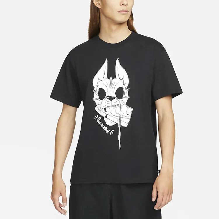 Nike T Shirts Men Black-2