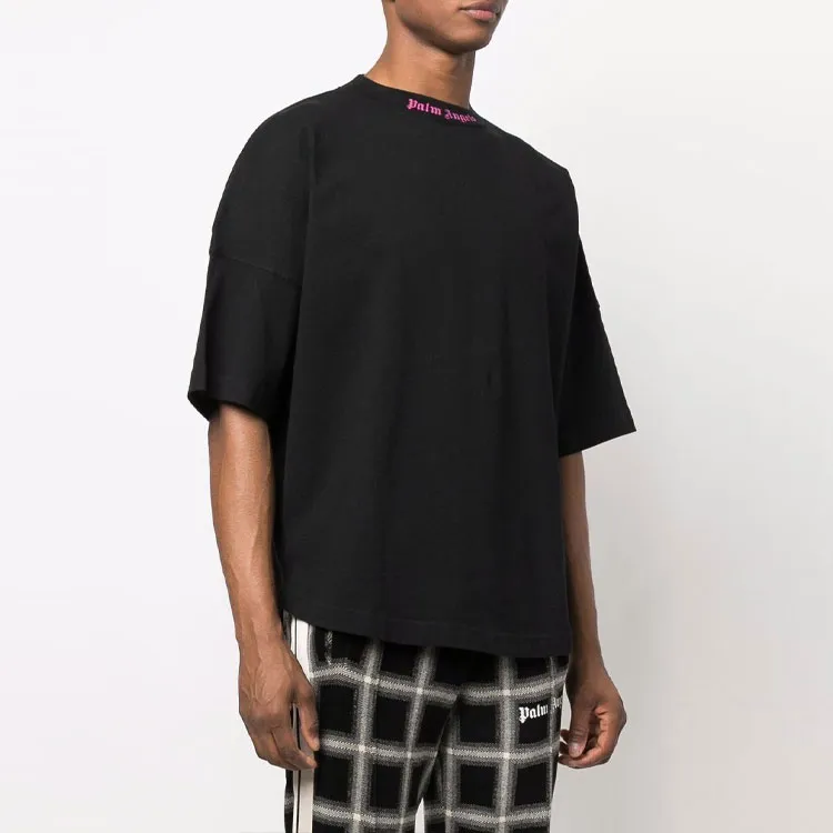 PALM ANGELS Oversized Double Logo T shirt-3