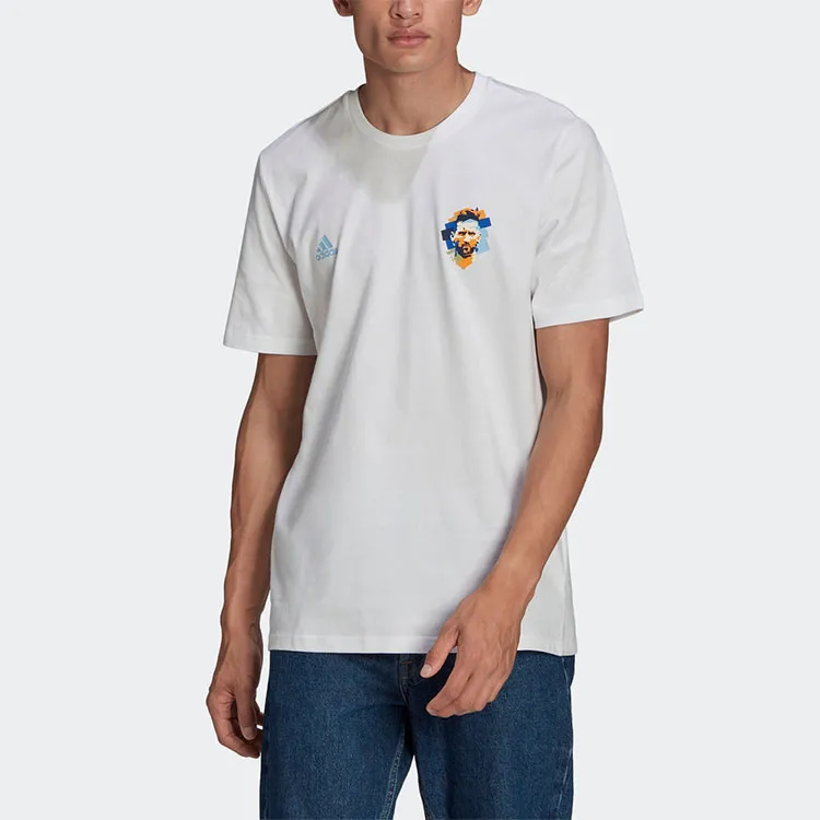 Adidas T Shirts Men White-3