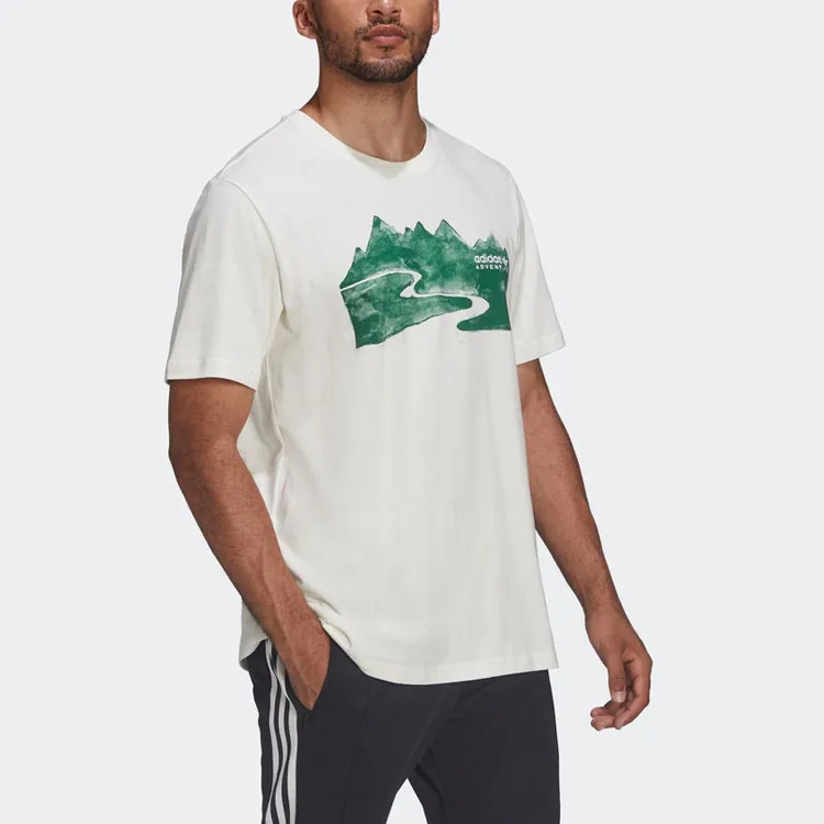 Adidas T Shirts Men White-3