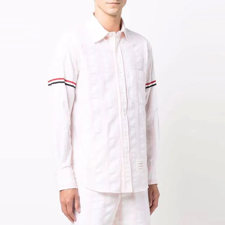 THOM BROWNE Shirts Men Pink-2