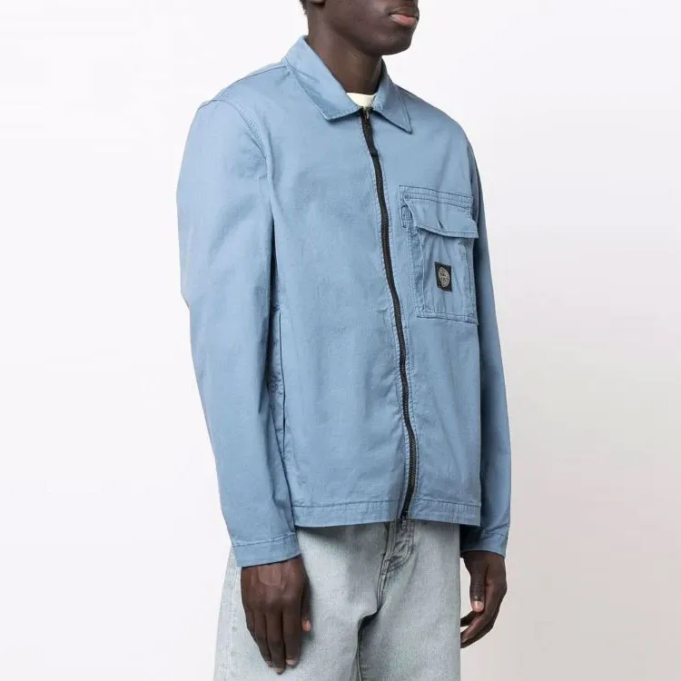 STONE ISLAND Jackets Men Haze Blue-3