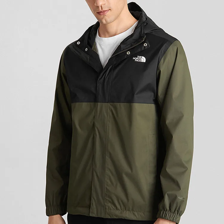 THE NORTH FACE City Outdoor Collection Waterproof, Windproof, And Breathable Windbreaker Jacket Men's Army Green-3