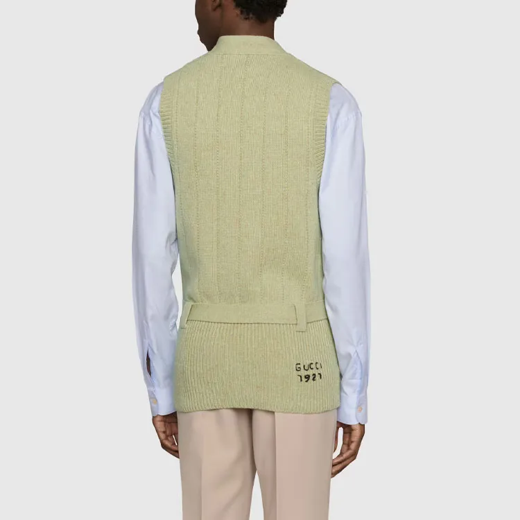 GUCCI Vests Men Green-2