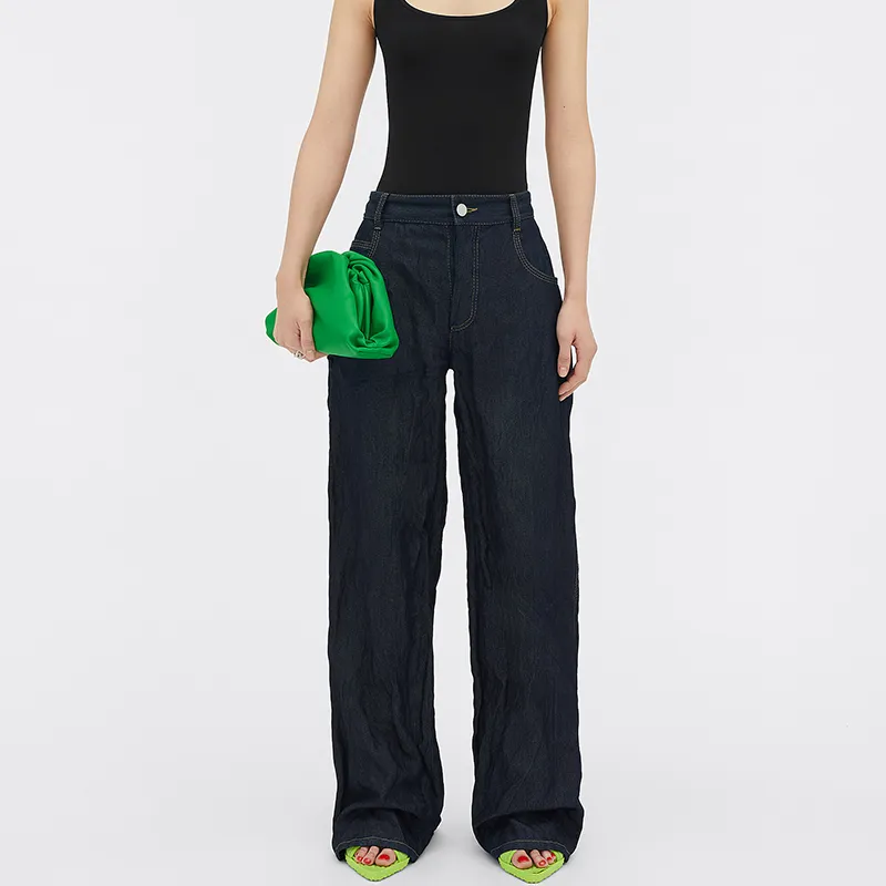 Bottega Veneta Cow Leather Cloud Bag Clutch Women's Green-5