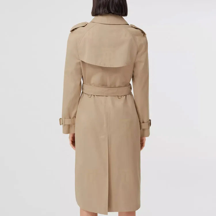 Burberry Trench Coats Women's Camel-4