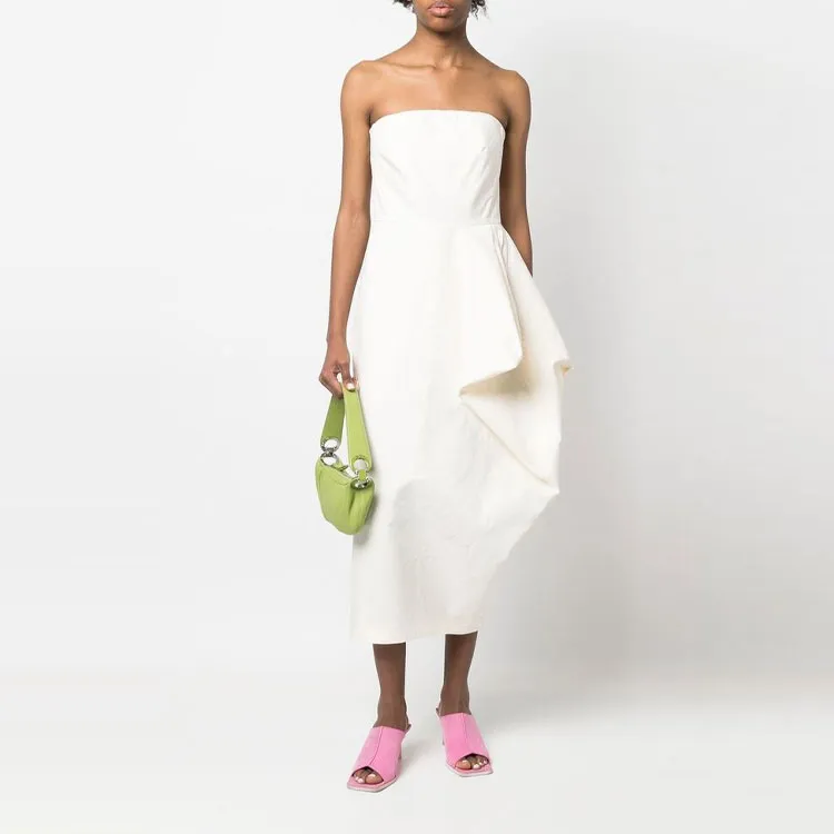 SportMax Sleeveless Dresses Women's White-1