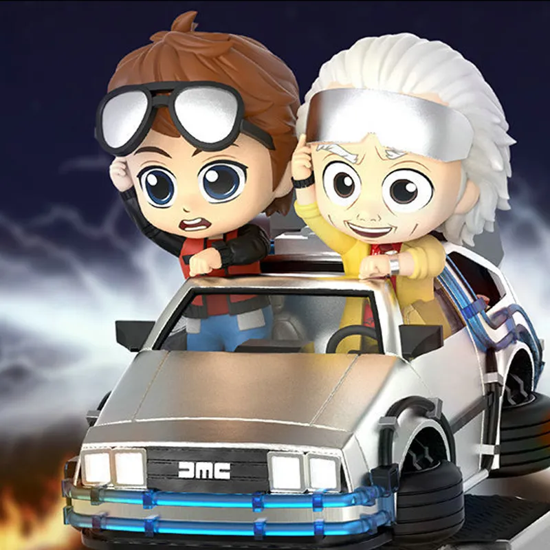 Hot Toys Electric Rocking Car Collection Martin Csrd021 Back To Future 2 Dr. Brown Chibi Figures-3