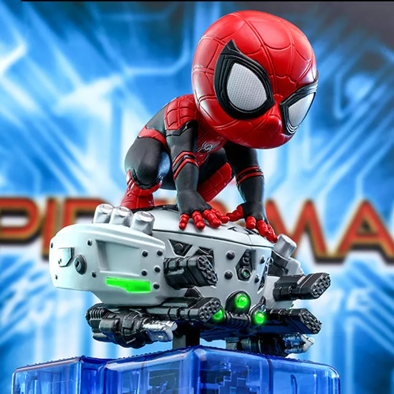 Hot Toys Electric Rocking Car Collection Spider Man CSRD027 Hero Expedition With Mask Chibi Figures 13.5cm-3