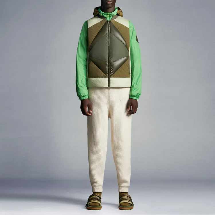 Moncler Knitted Sweatpants Men Light Umber-1