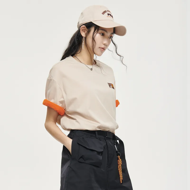 FILA T-Shirt Unisex Light Stone-9