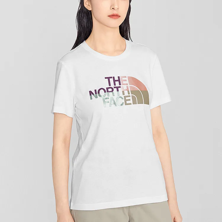 THE NORTH FACE Set in Sleeve T Shirt Women's White-4