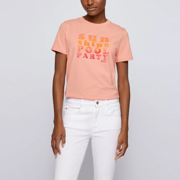 HUGO BOSS T-Shirts Women's Orange-2
