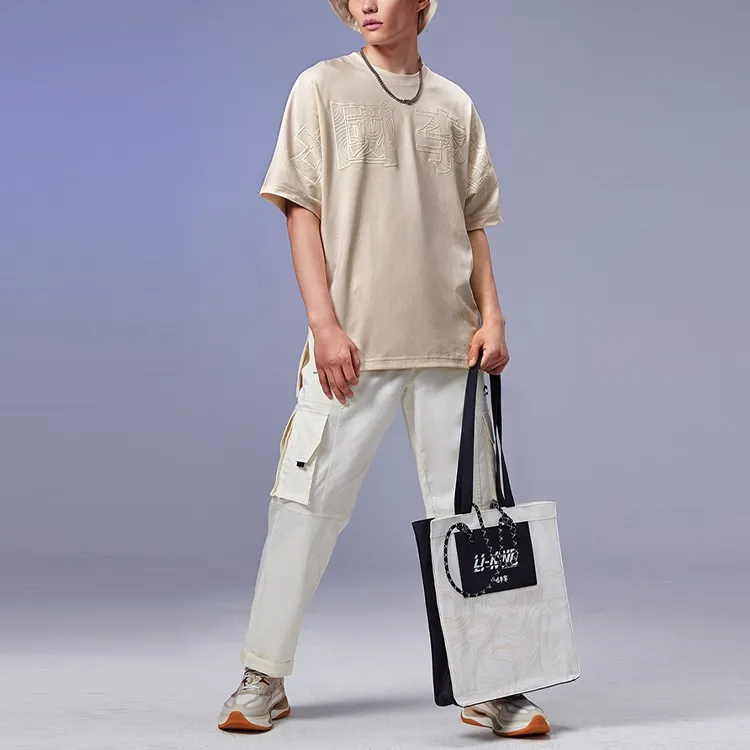LiNing T Shirts Unisex Swan White-2