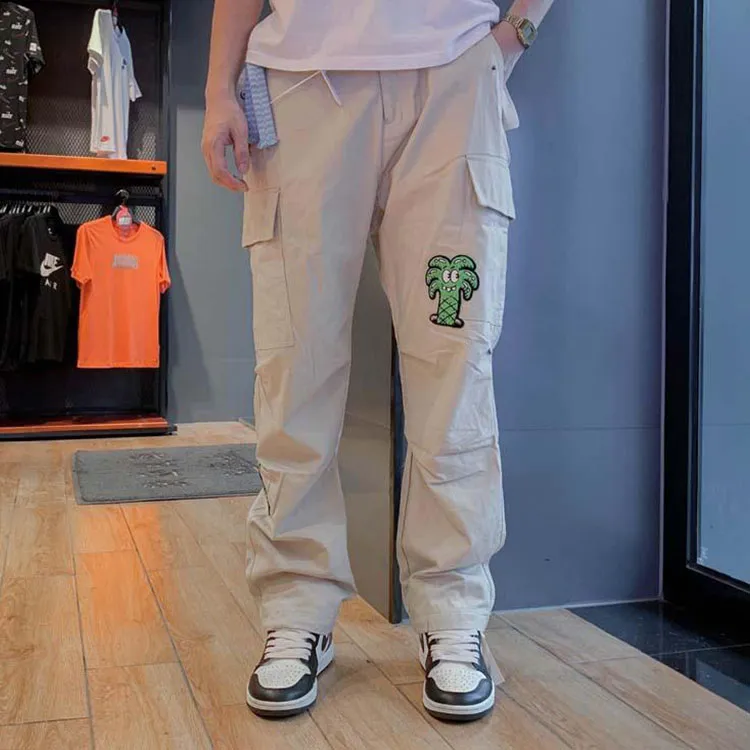 LiNing Skateboard Casual Pants Fall Unisex Khaki-4