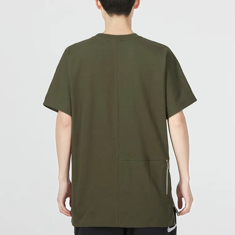 Nike T Shirts Men Army Green-4